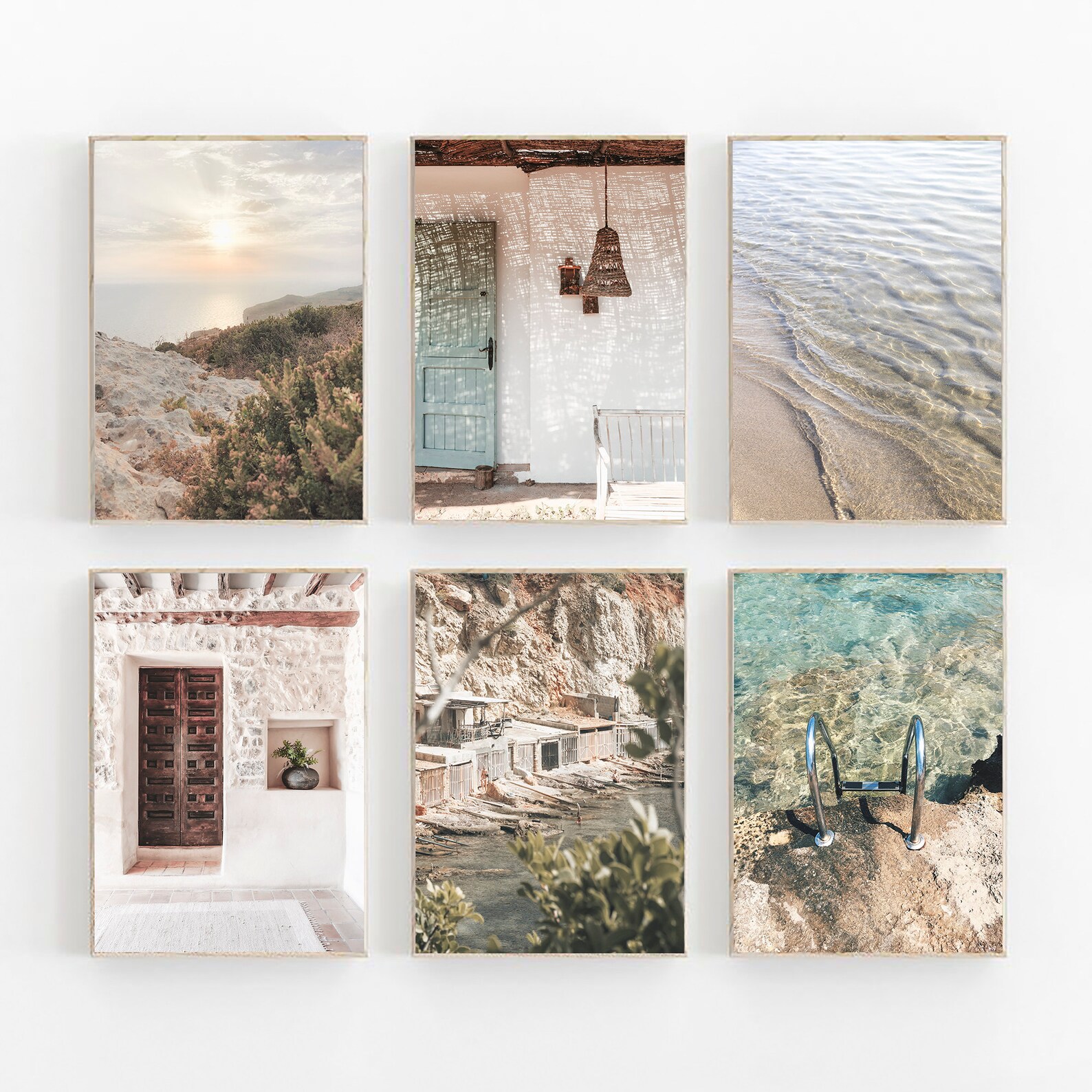 Print Set of 6 Wall Art Spain Wall Art Neutral Etsy