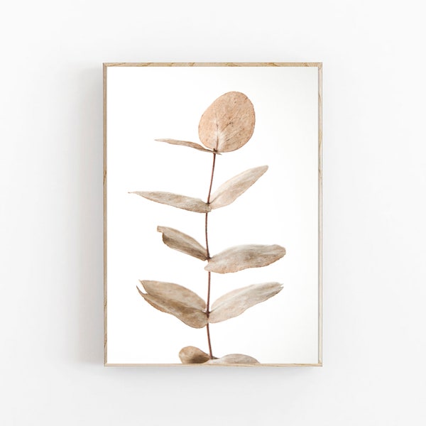 Eucalyptus Print, Eucalyptus Leaves, Botanical Print, Modern Minimalist Poster, Printable Wall Decor, Eucalyptus Wall Art, Eucalyptus Art