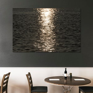 Modern Abstract Wall Decor, Coastal Wall Art Decor, Above the Bed Wall Art, Modern Abstract Wall Decor, Ocean Waves, Sunset Ocean,Minimalist image 7