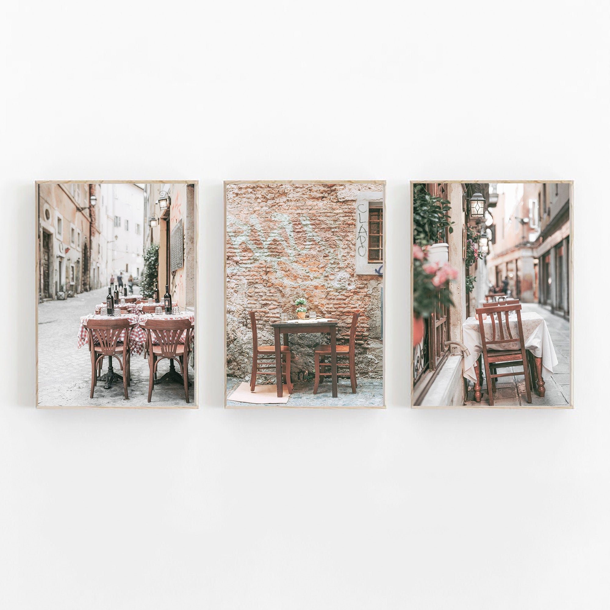 Italy Print Set of 3 Travel Art Print Italy Art Print Italy | Etsy
