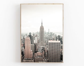 New York Print, Empire State Building, New York Home Decor, Manhattan Art Print, Empire State Wall Art, NYC Brooklyn Print, New York City