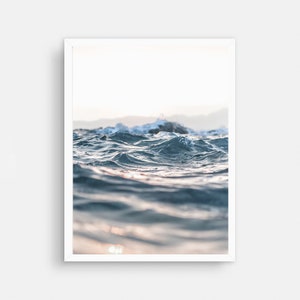 Ocean Print, Australian Beach Poster, Modern Minimalist Poster, Modern Coastal Decor for Boho House, Ocean Waves, Surfing Poster,Beach Print