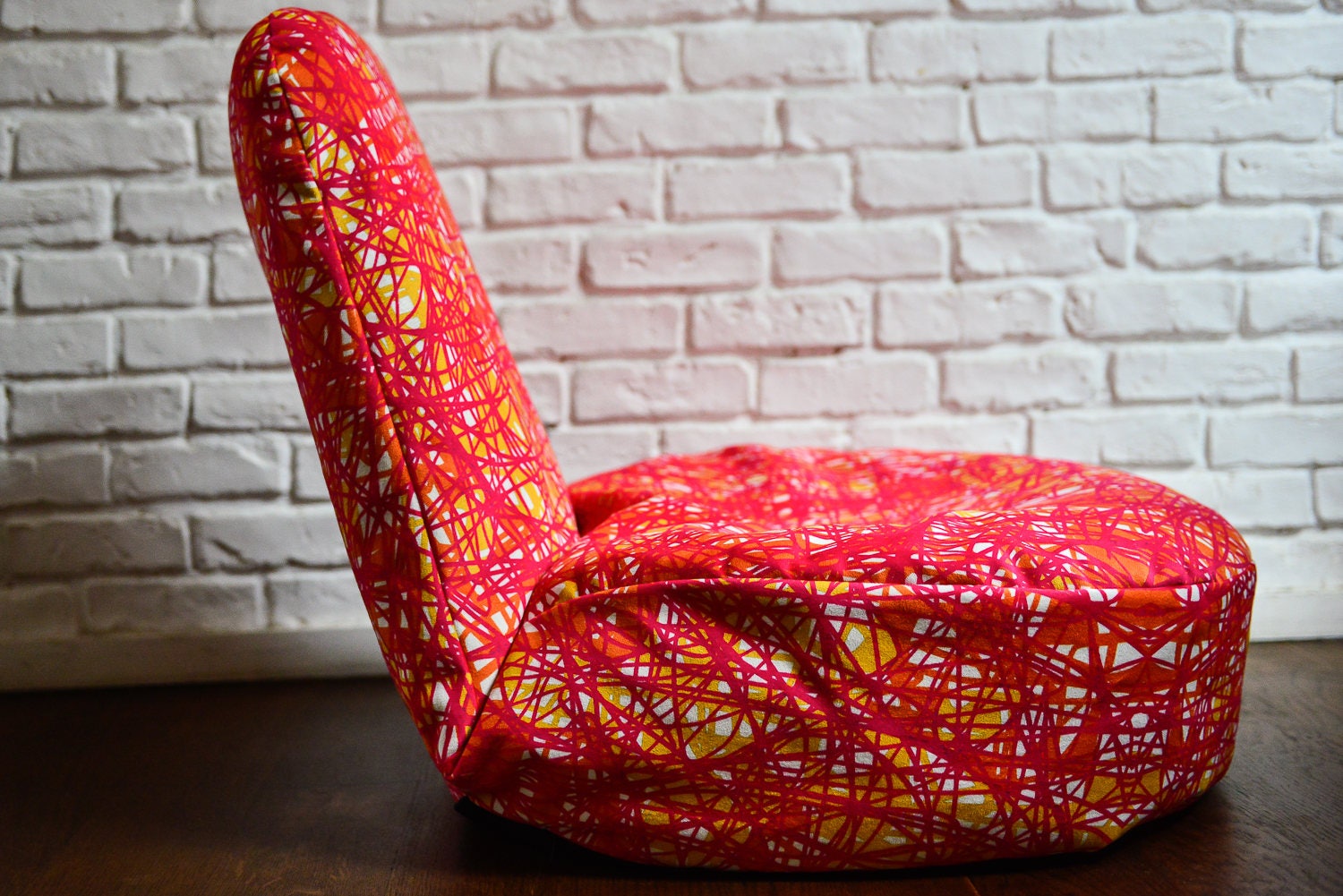 Siège de sol japonais Japanese floor seat Zaisu design POIRE Tissu