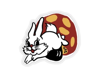 White Rabbit Candy Sticker