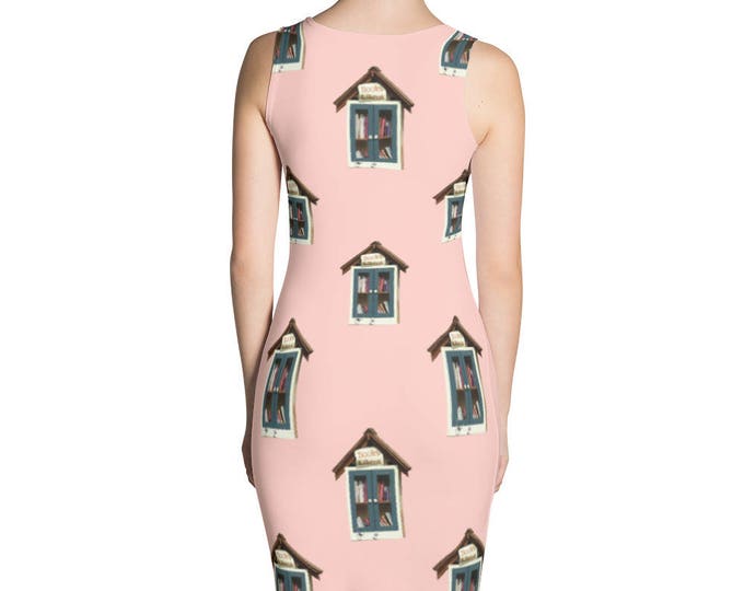 Little Library in Peach -- Stretch Dress