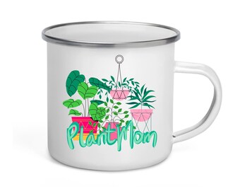 Plant Mom — Enamel Mug