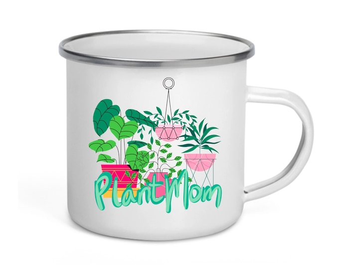Plant Mom — Enamel Mug