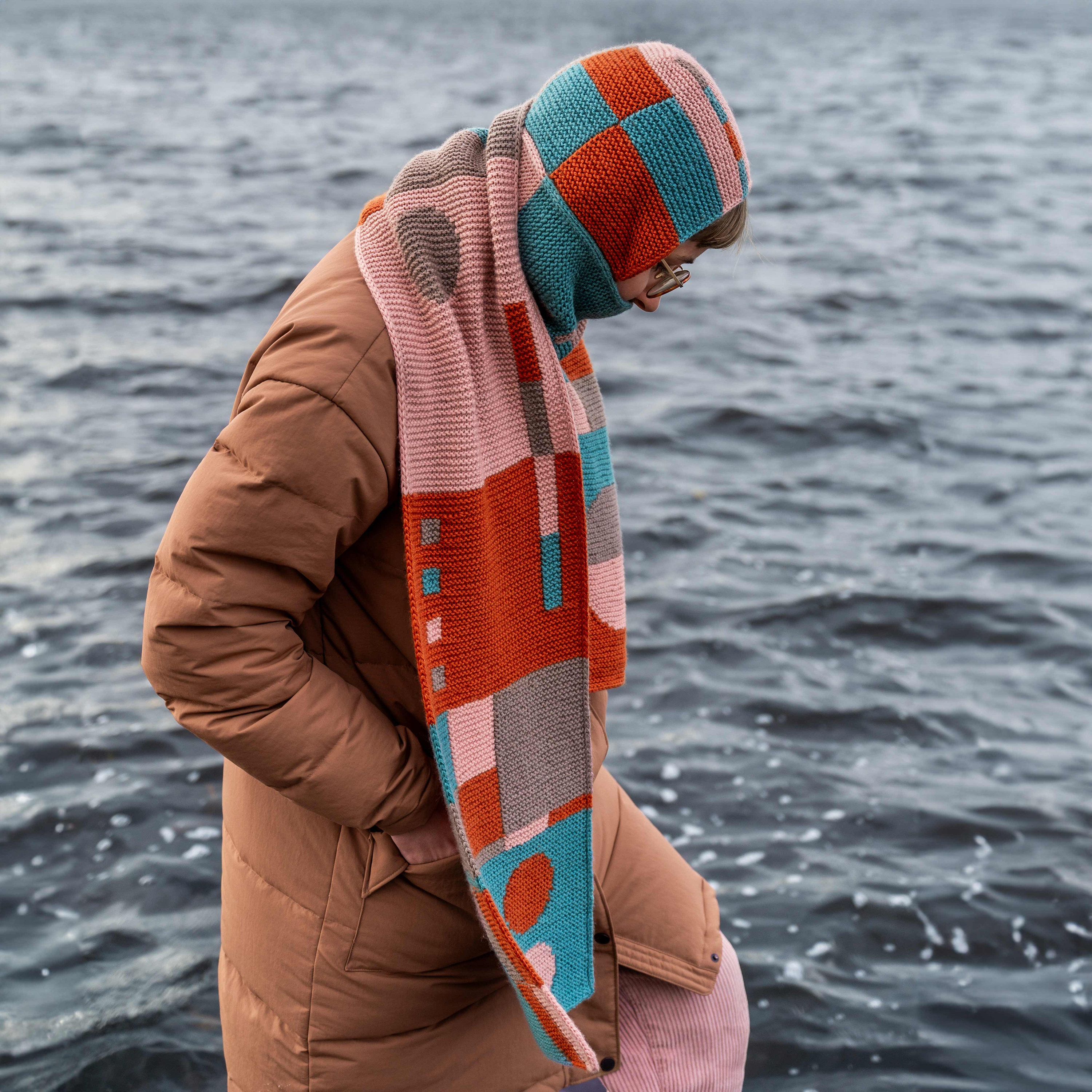 人気★ SATUR ★NORDIC INTARSIA KNIT MUFFLER ☆送料・関税込☆SATUR☆Nordic Intarsia Knit Muffler☆ (SATUR