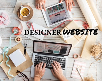 Designer Website - Designer website with personal domain - Custom design website