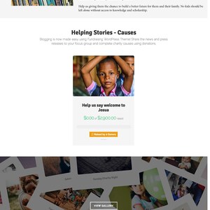 May include: Website screenshot of a non-profit organization called Learn to Live Independent. The website features a photo of children in a classroom in Cambodia, a call to action to donate, and a section highlighting fundraising causes. The website is designed to help raise funds for education and other charitable causes.