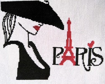 ParisEmbroidery CityofLoveStitch ParisianSilhouette ChicEmbroidery RedLipstickArt ParisianHat FashionableStitching ParisVibes