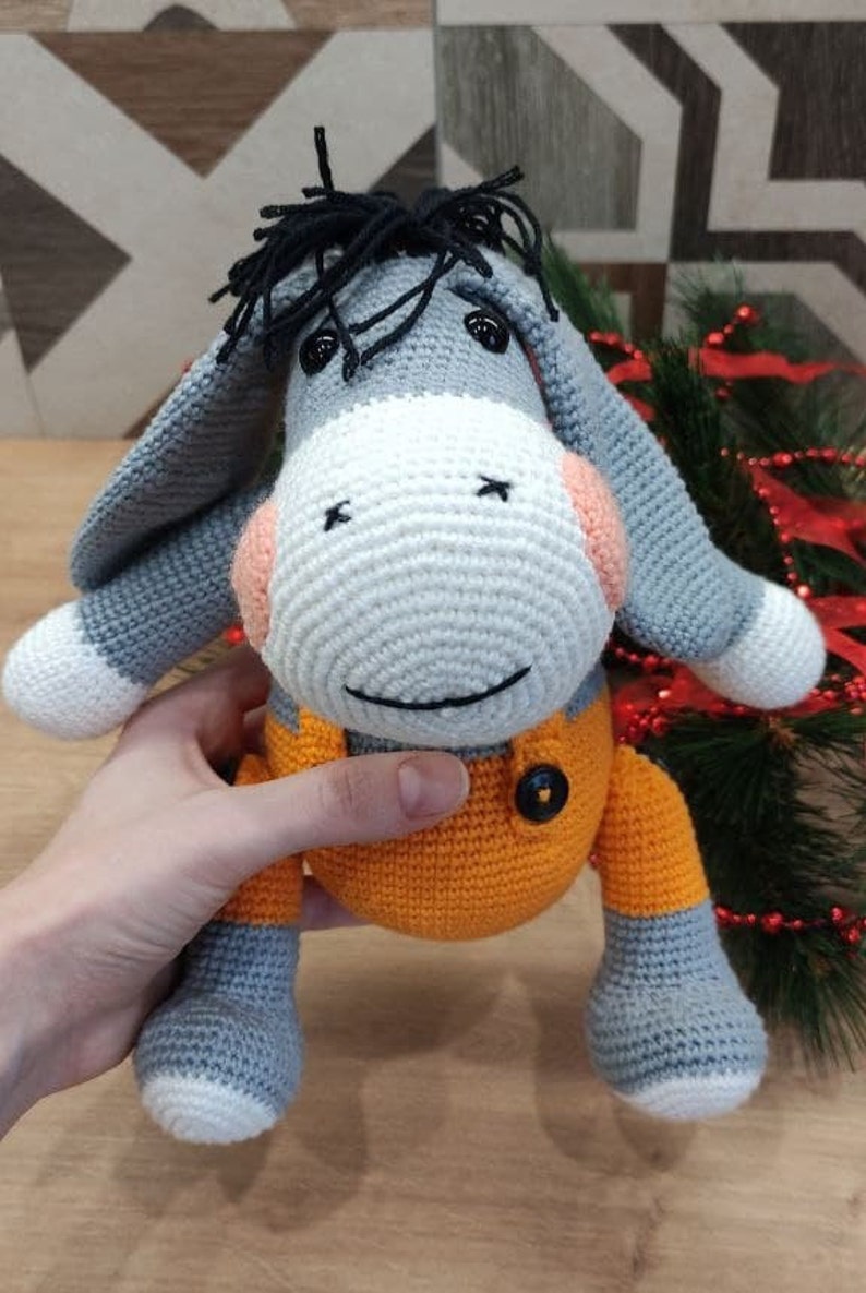 Christmas Donkey Toy Crochet Donkey Toy Amigurumi Donkey Etsy