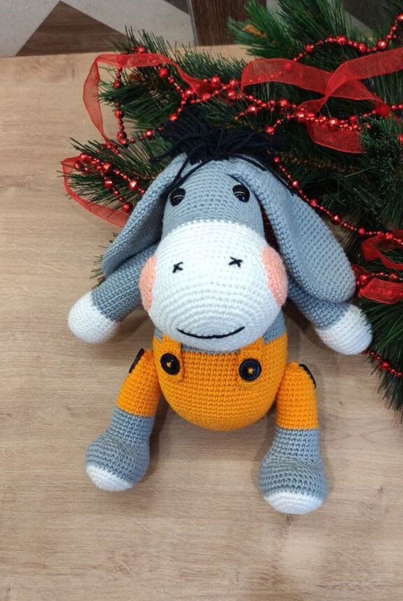 Christmas Donkey Toy Crochet Donkey Toy Amigurumi Donkey Etsy