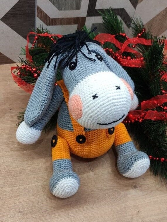 Christmas Donkey Toy Crochet Donkey Toy Amigurumi Donkey Etsy