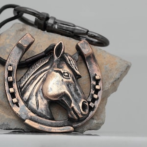 Horse Bronze Keychain