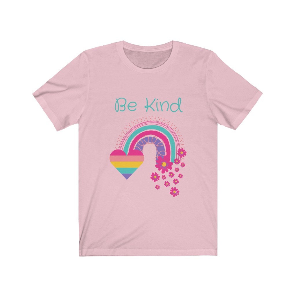 Be Kind Rainbow shirt Womens graphic tees rainbow shirt be | Etsy