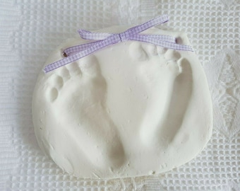 Beautiful Baby Hand and Foot Print Kit - Luxury Gift Sets - Supersoft Air-Dry Clay - Choice of Colours & Kits - Make Up To 6 Newborn Prints