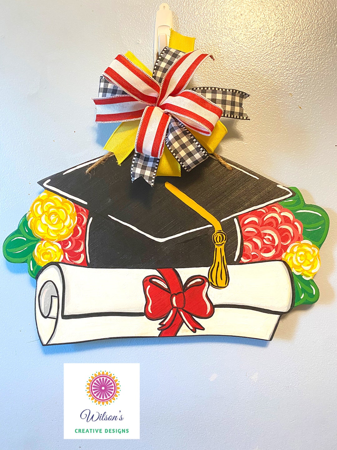 Graduation Door Hanger for the Front Door Graduate Cap and Etsy
