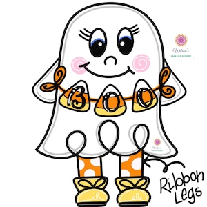 TEMPLATE: Halloween Door Hanger Template, Ghost Door Hanger Template