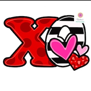 TEMPLATE:  Valentine’s Day Door Hanger Template, XO Door Hanger Template