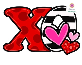 TEMPLATE:  Valentine’s Day Door Hanger Template, XO Door Hanger Template