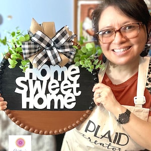 Home Sweet Home Door Hanger, Rustic Charm for Your Front Door