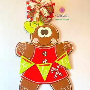 Gingerbread Door Hanger, Christmas Door Hanger, Christmas Decor, Christmas Decorations, Gingerbread Decor
