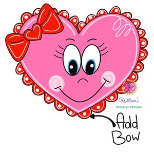 TEMPLATE: Heart Door Hanger Template, Valentine Door Hanger Template