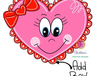 TEMPLATE: Heart Door Hanger Template, Valentine Door Hanger Template