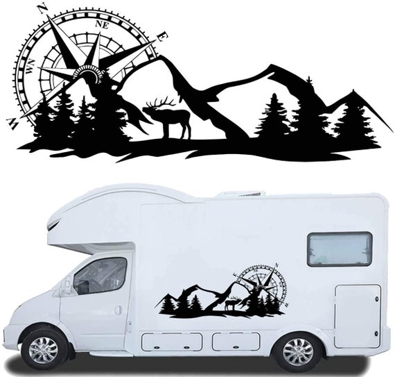 Adventure Caravan Wohnmobil Wohnwagen Camping Aufkleber Sticker