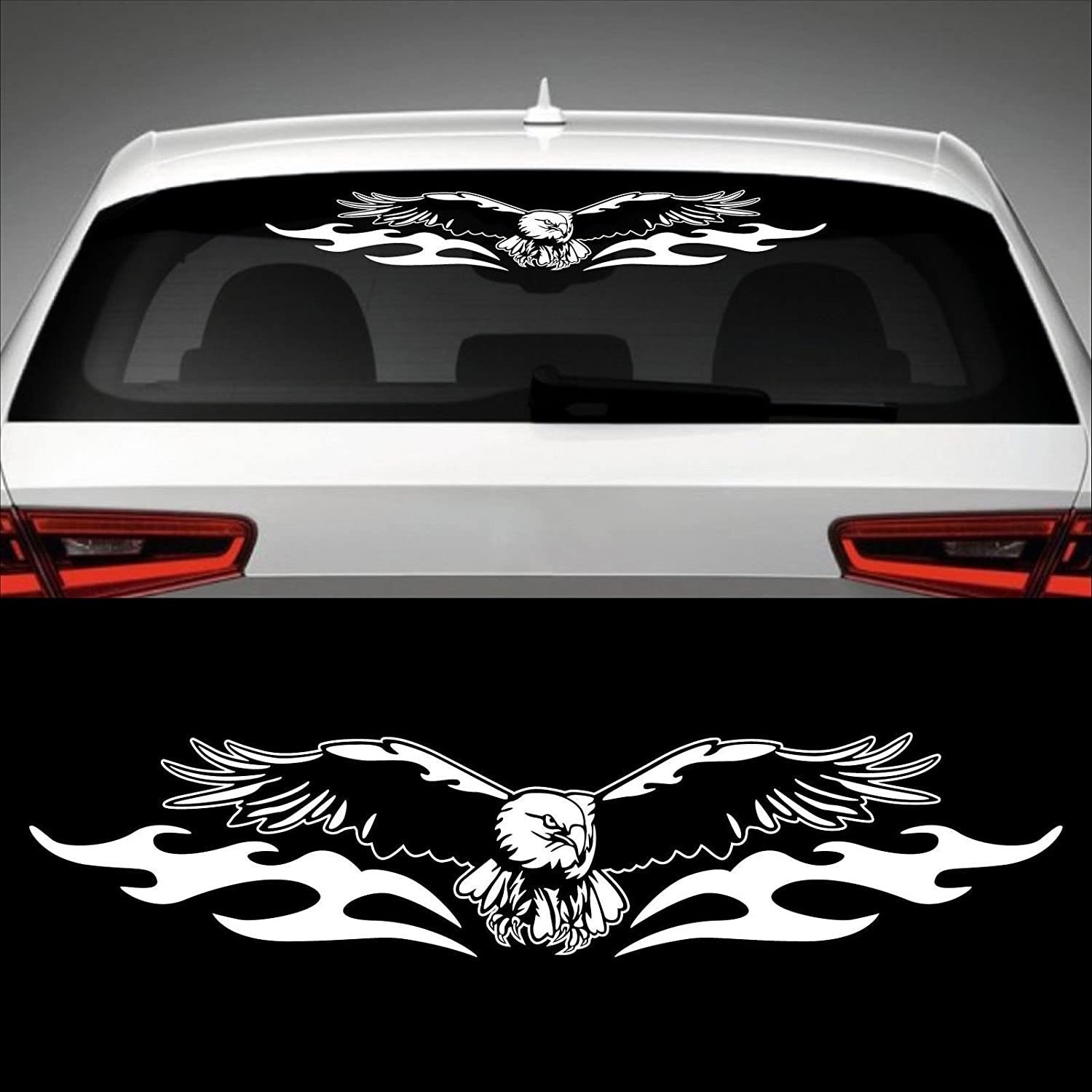 Auto Aufkleber 'Girlscar' - Hologramm Sticker Für Heckscheibe 11,6x29cm