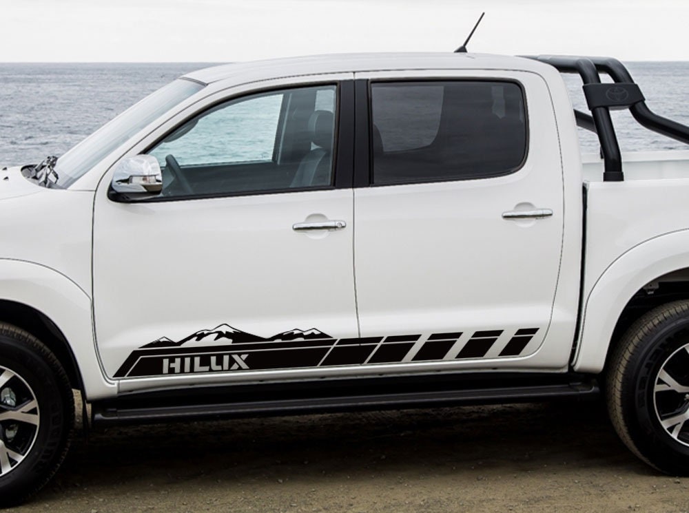 Side skirts stickers Toyota Hilux Sport Pickup SUV sticker set 2 pieces