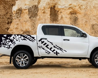 Toyota Hilux Tailgate Hecktür Aufkleber Berge Mountain Sport Pickup SUV Aufkleber Sticker Set 3 Stck