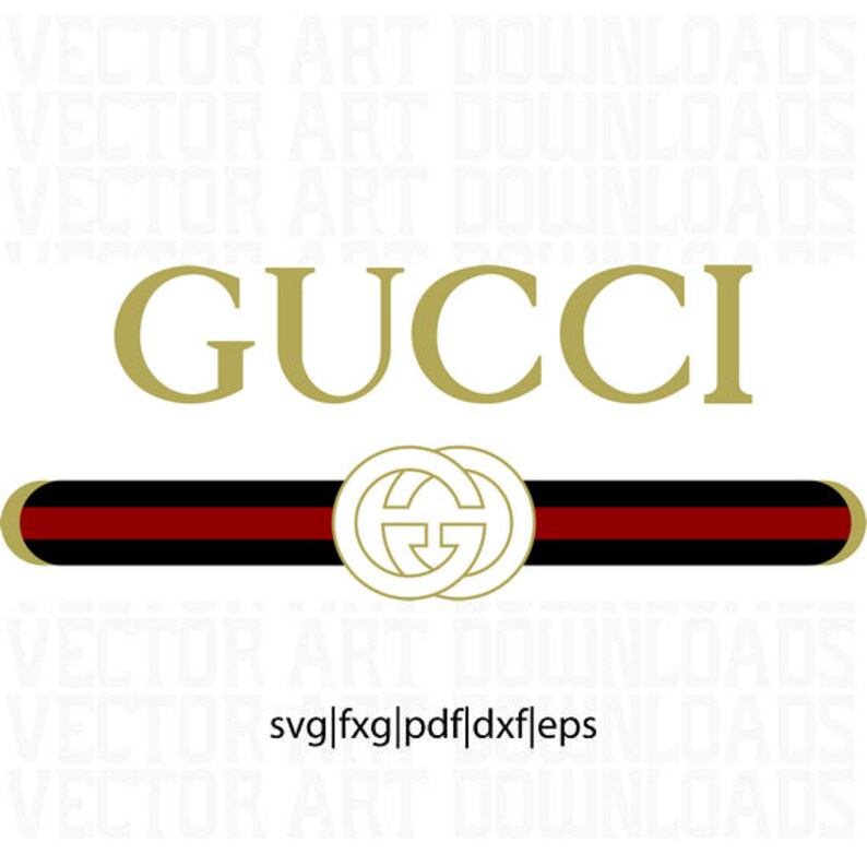 Download Gucci Washed Inspired Logo Vector Art DXF EPS SVG png | Etsy