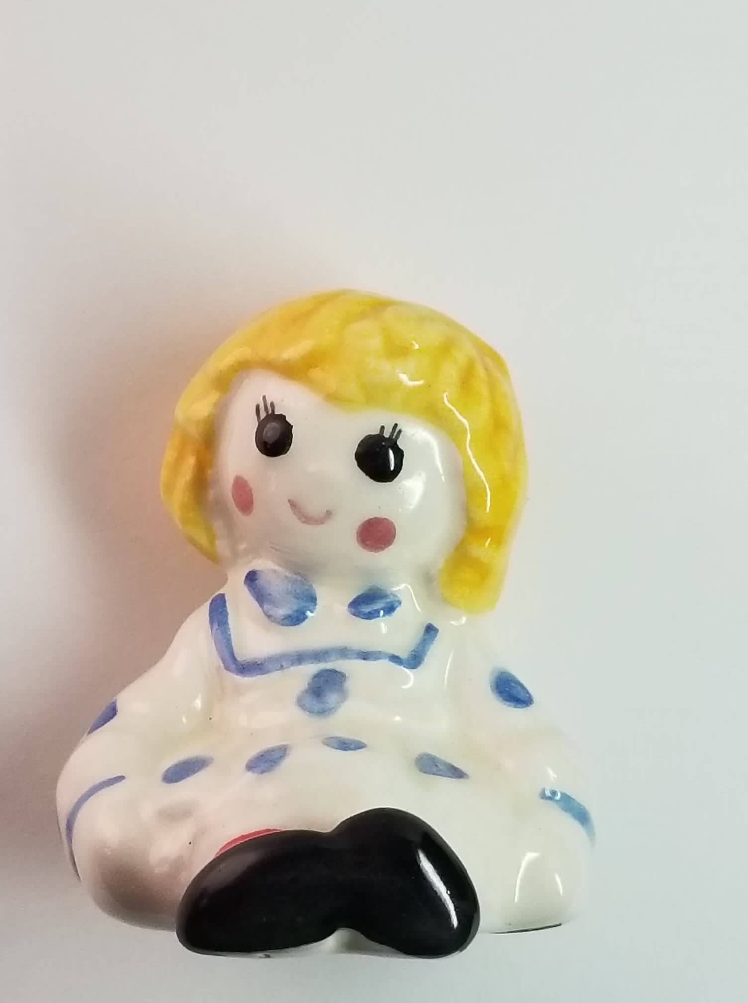Vintage Avon Raggedy Ann and Teddy Bear Salt and Pepper Shakers 1970's