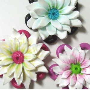 Tutoriel Daisy Bead, Tutoriel en pâte polymère, Tutoriel PDF, Tutoriel perles, Tutoriel Daisy, Code : DBTut.