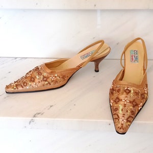 Beaded kitten heels hotsell