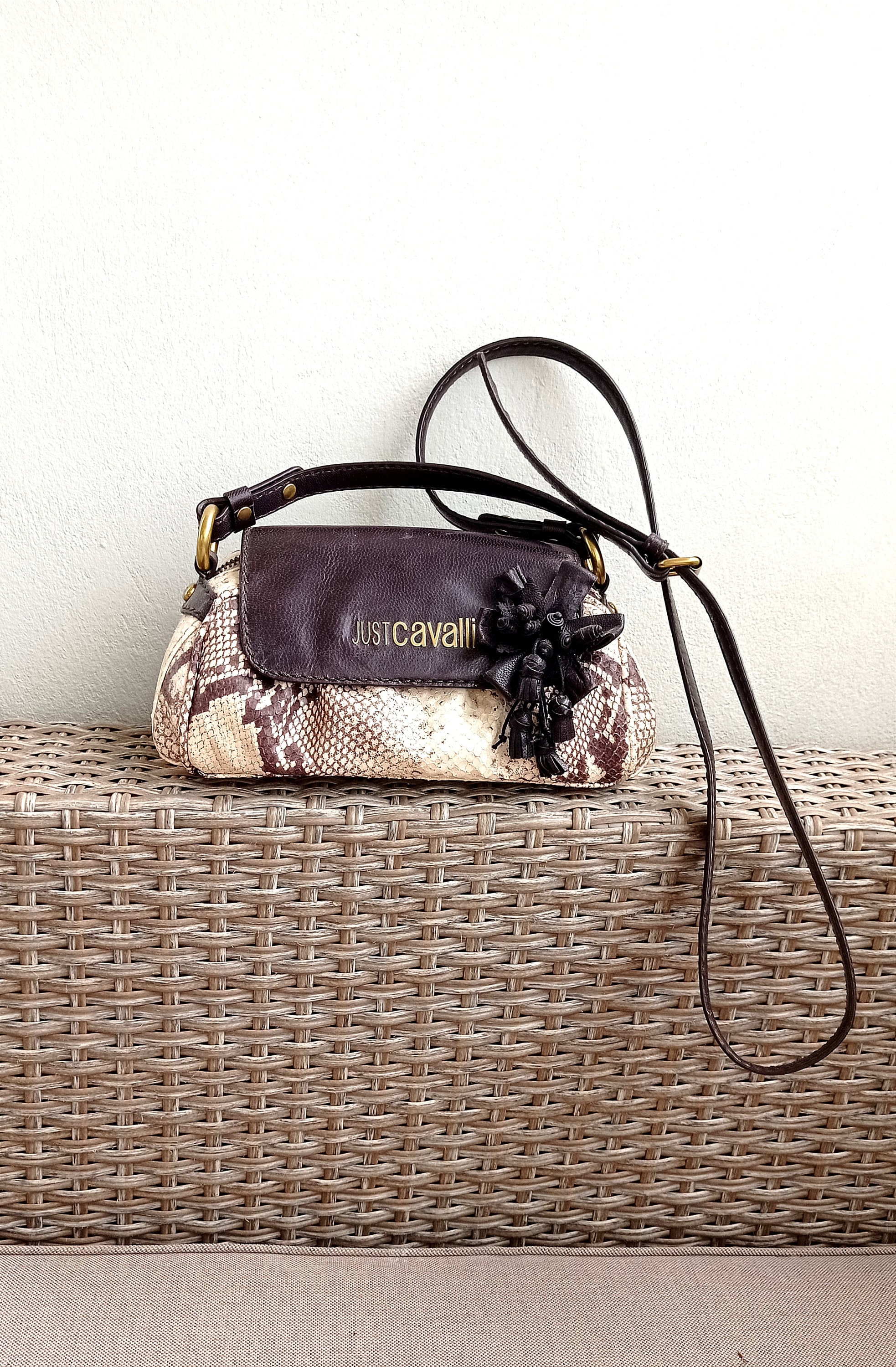 バッグ justcavalli leather leopard bag 00s y2k justcavalli leather leopard bag 00s y2k - メルカリ