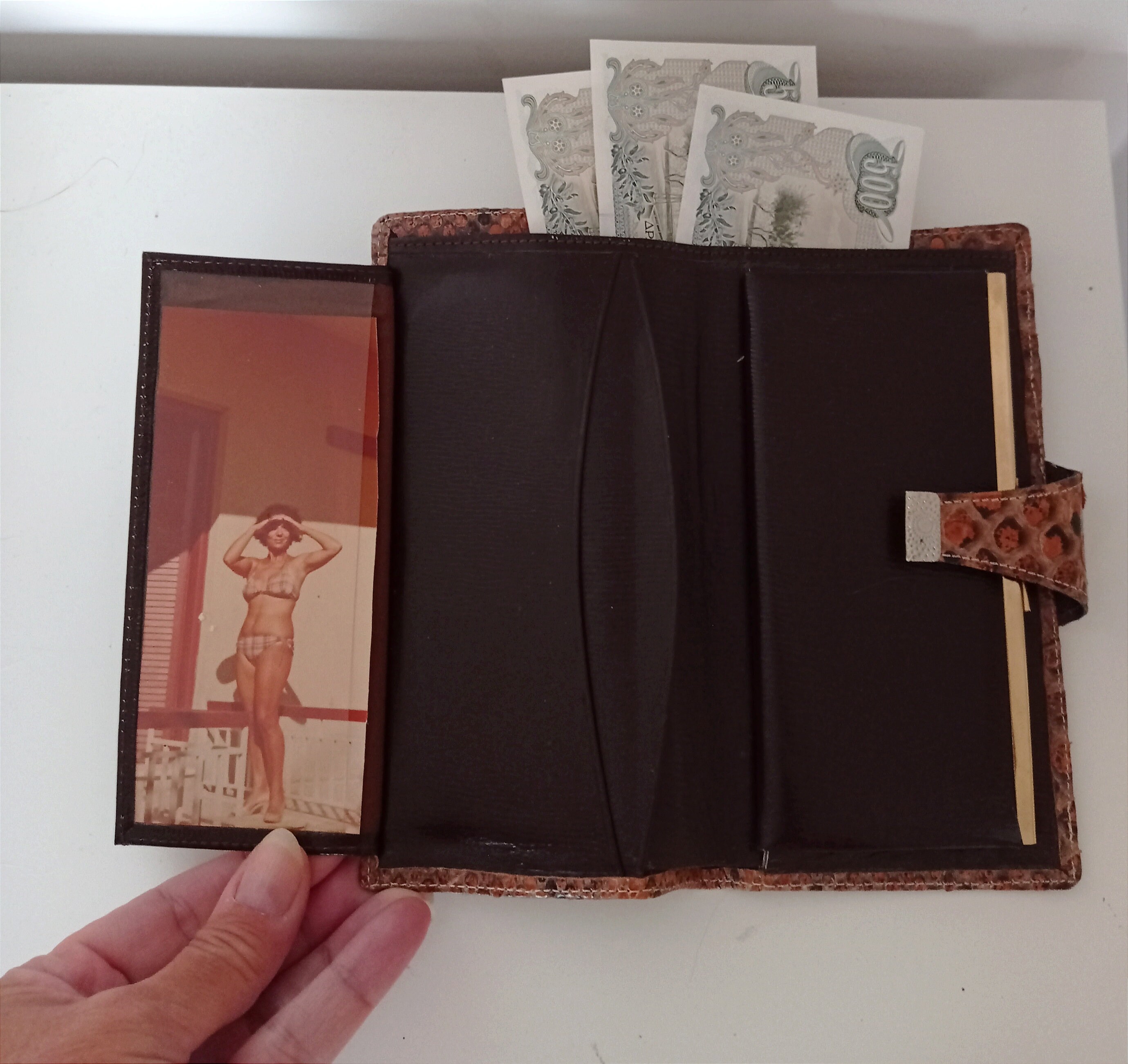 Handmade Vintage '70s Statement Wallet, Authentic Vintage