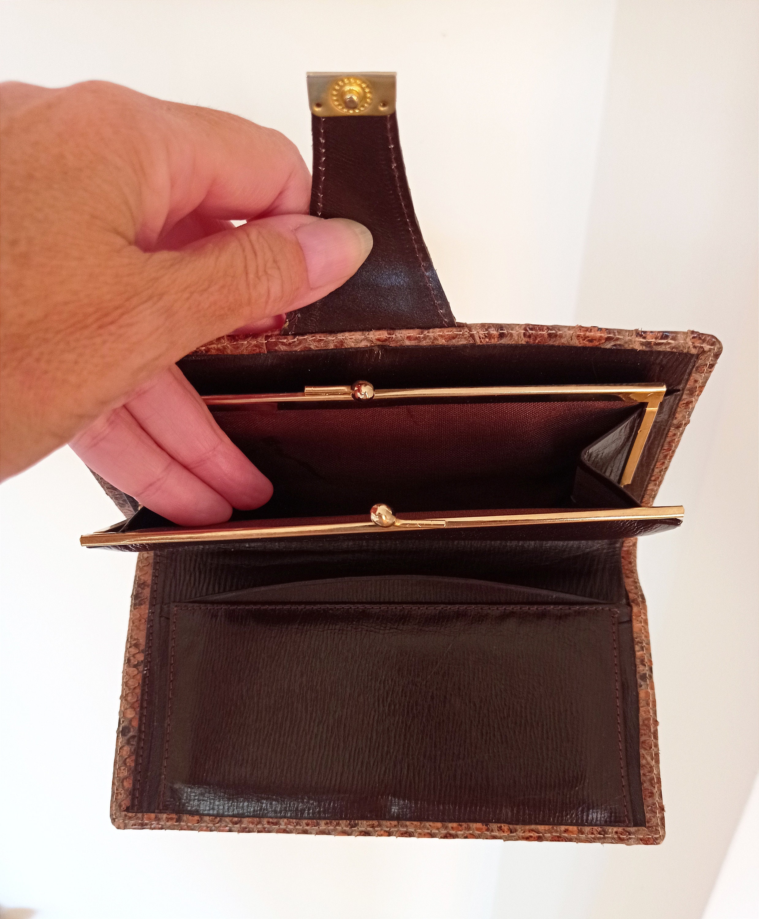 ◇FOLNUA◇ PORTE WALLET VINTAGE [2COLOR] Handmade Vintage '70s Statement Wallet, Authentic Vintage