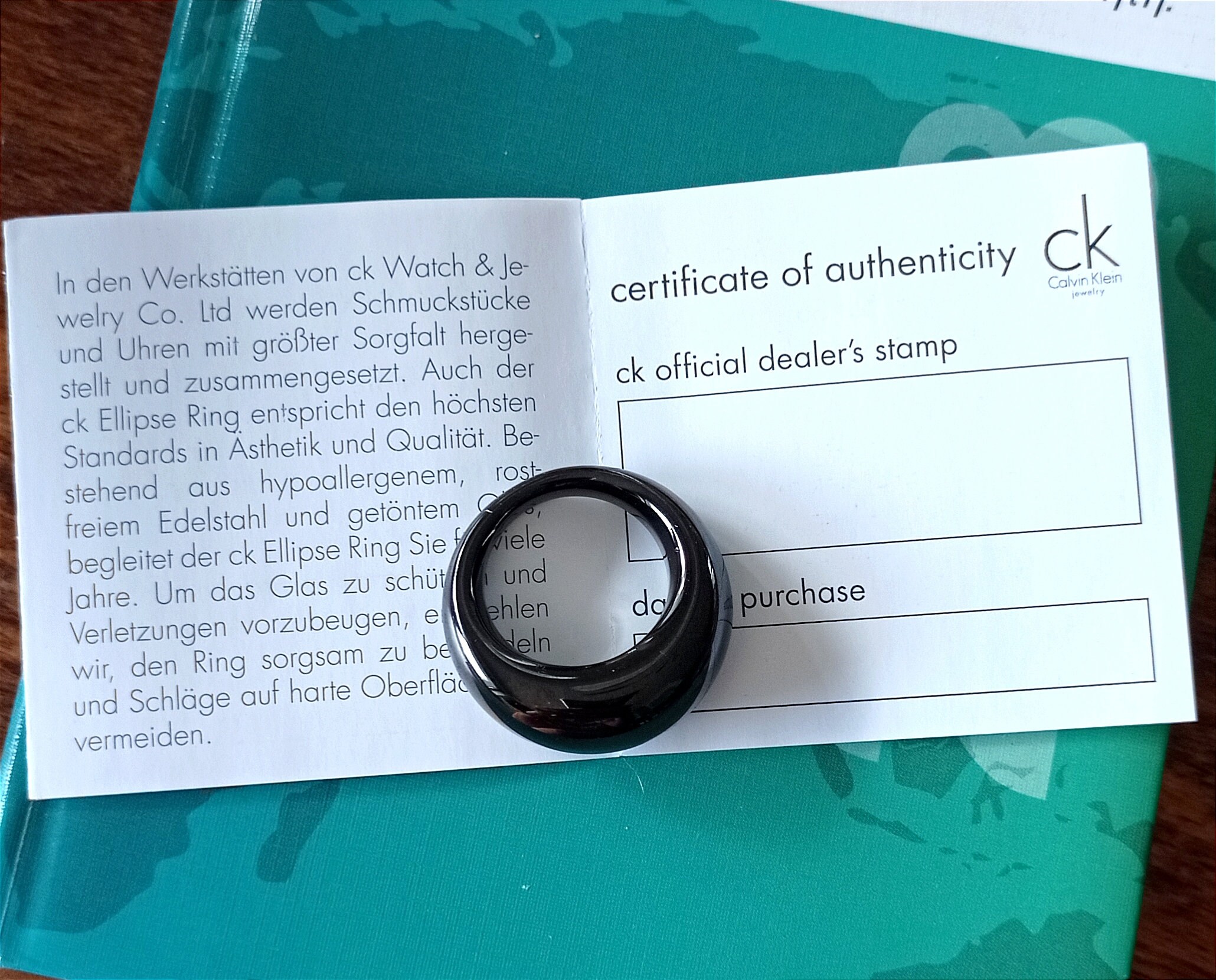 Ck ellipse ring hot sale