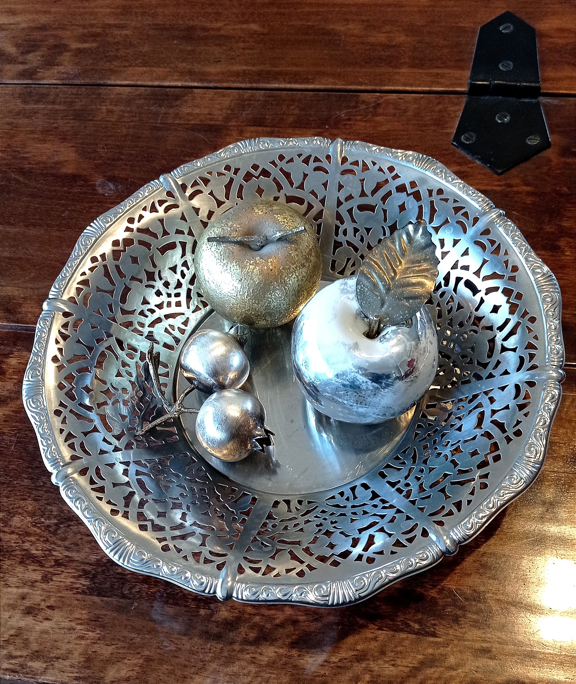 Vintage Alfra Alessi 18/10 Stainless Steel Bowl and Fruits, 1960s 