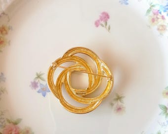 Broche Nœud Signée Monet - Très Jolie - Occasion - Bijou Vintage
