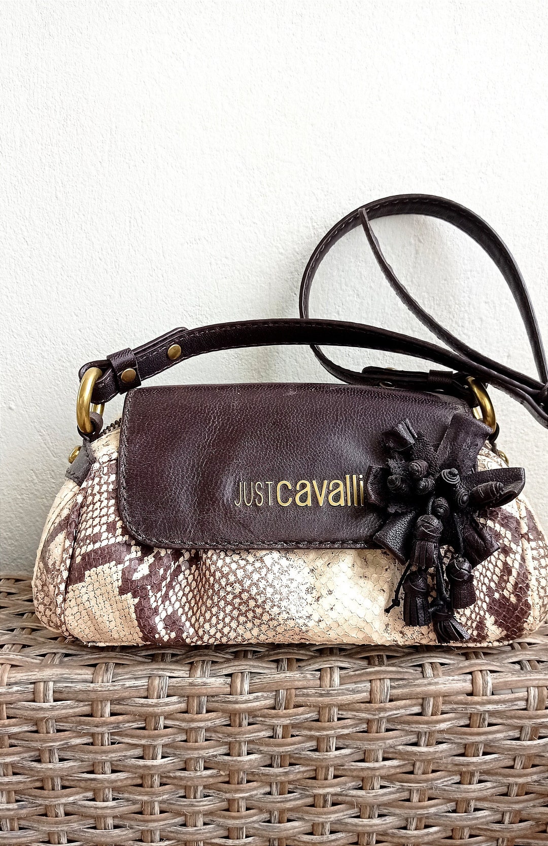 バッグ justcavalli leather leopard bag 00s y2k バッグ justcavalli leather leopard bag 00s y2k justcavalli