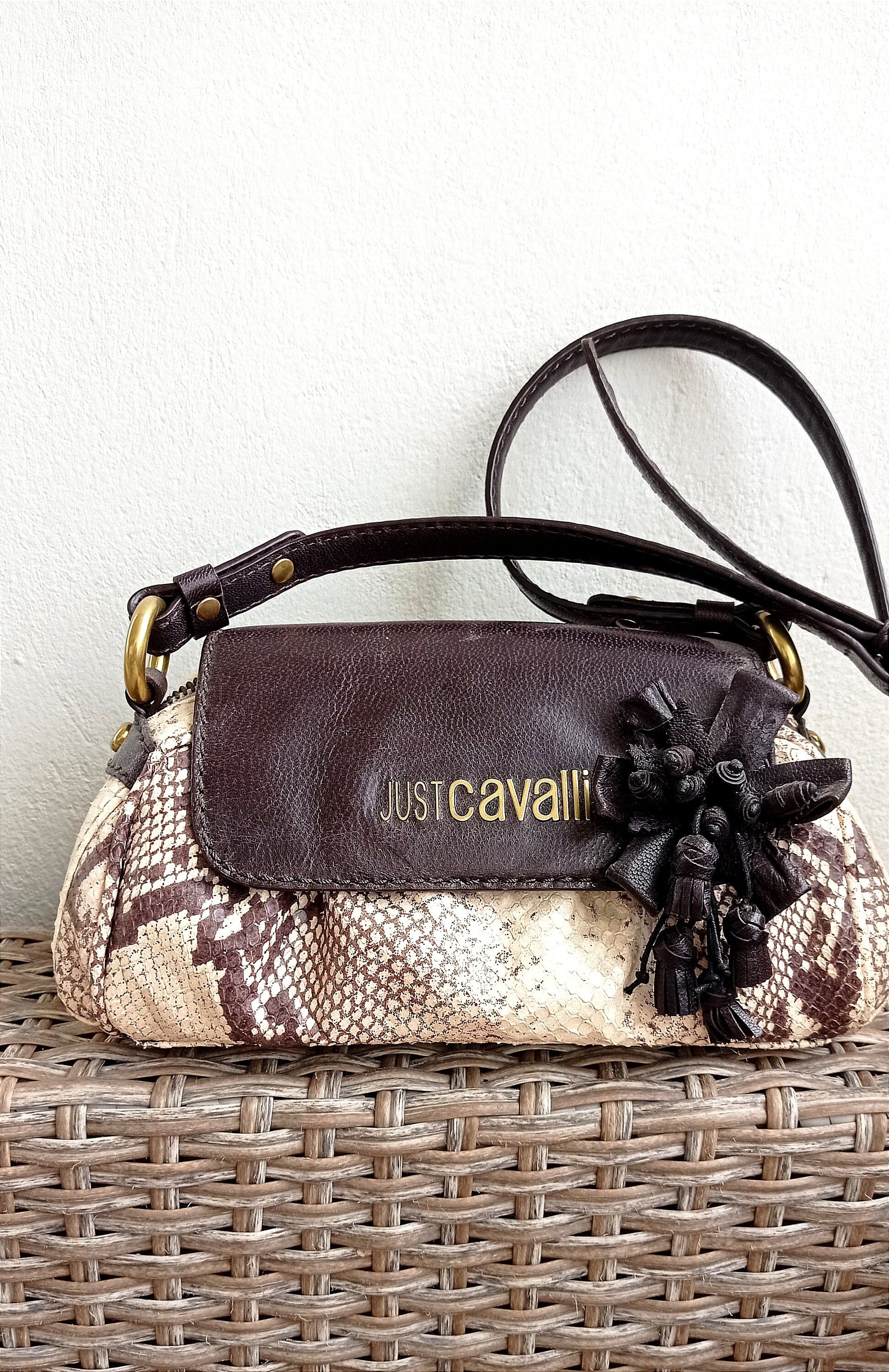 Y2K Just Cavalli Logo Bag - Lucky Vintage