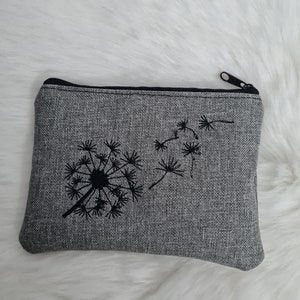 Purse key case dandelion purse gray money bag bag key case key case image 2