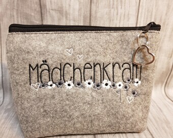 Cosmetic bag make-up bag girly stuff gift idea souvenir flowers