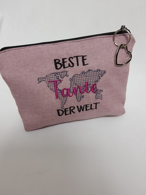 Cosmetic Bag Best Aunt Of The World Makeup Bag Utensil Bag Etsy