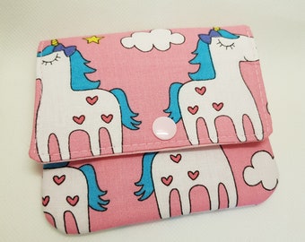 Small purse Unicorn souvenir Wichtel small gift pink