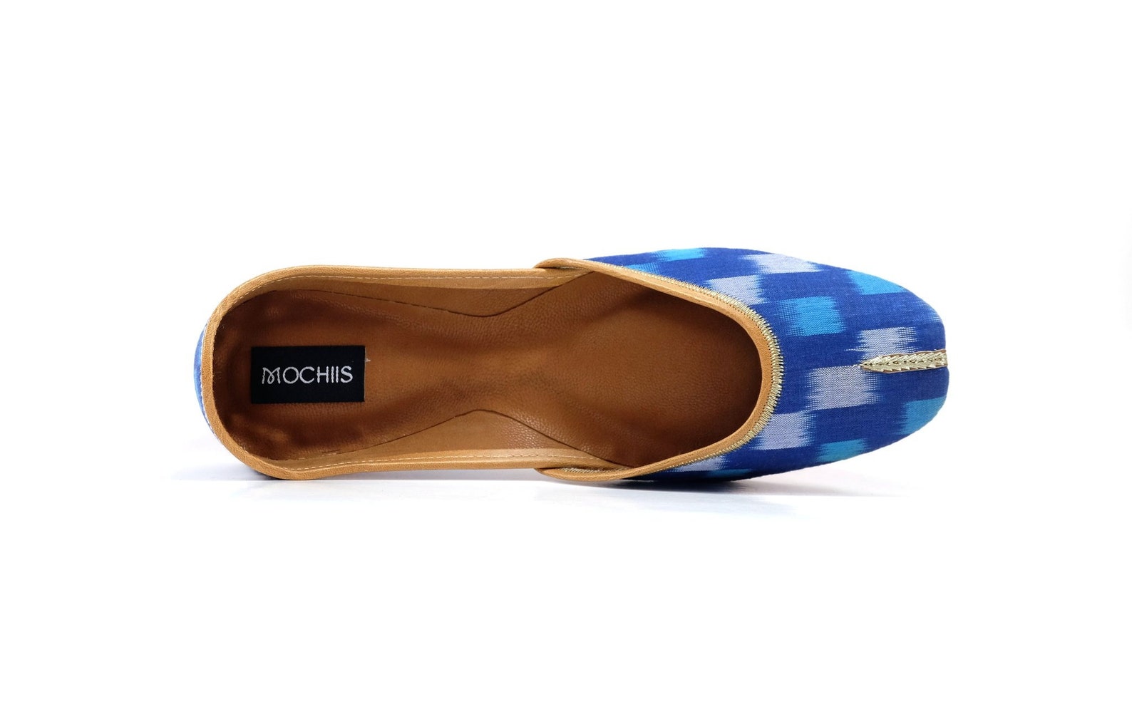 azure - handmade leather ballet flats - ikat juttis - traditional jutti / mojari / khussa with a contemporary twist azure - handmade leather ballet flats - ikat juttis - traditional jutti / mojari / khussa with a contemporary twist